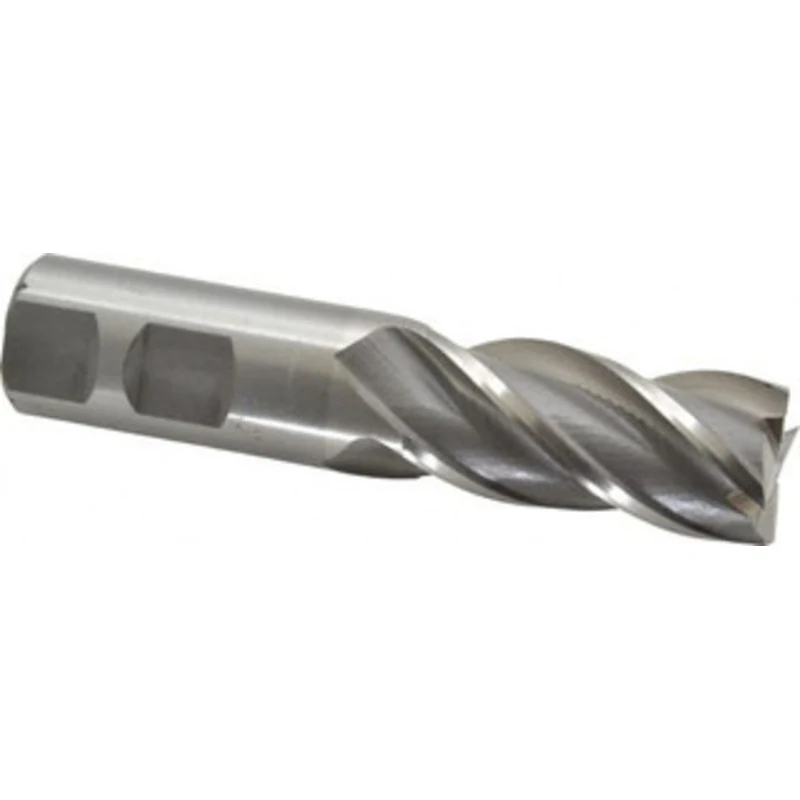 Value Collection 7/8, 1-7/8 LOC, 7/8 Shank Diam, 4-1/8 OAL, 4 Flute, Cobalt Square End Mill Single End, Uncoated, Spi...